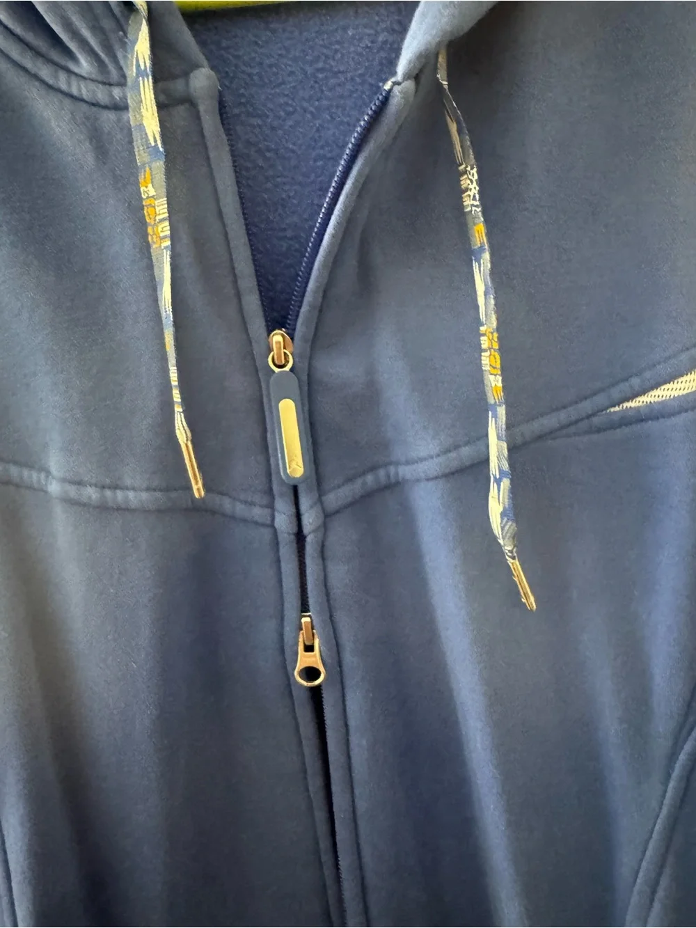 Vintage Jordan Men’s Blue Full-Zip Hoodie